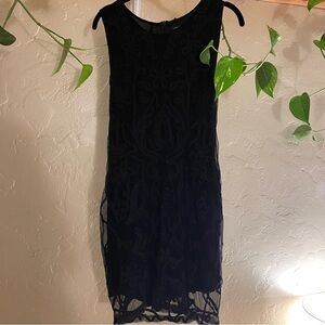 Zara Elegant Black Lace Dress